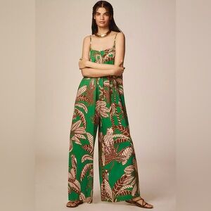 FARM Rio x Anthropologie Waistless Amazonia Printed Jumpsuit Size Small NWT